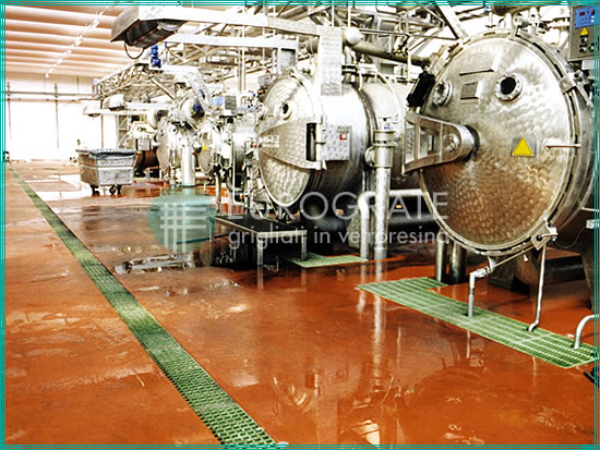 rejillas para instalaciones industriales del sector textil